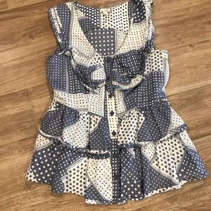 Anthropology Odille ruffle shirt